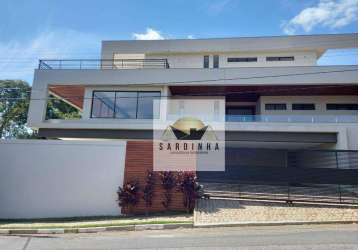 Casa com 4 dormitórios à venda, 564 m² por r$ 3.500.000,00 - jardim itaperi - atibaia/sp