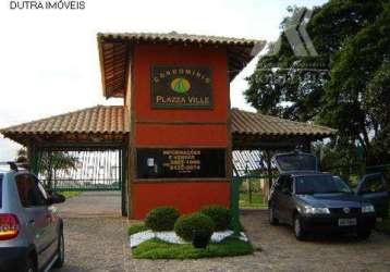 Terreno à venda, 1000 m² por r$ 380.000,00 - condomínio plazza ville - jaguariúna/sp