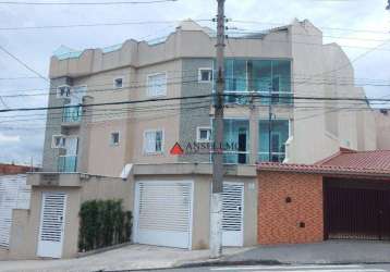 Cobertura com 2 dormitórios à venda, 83 m² por r$ 380.000,00 - vila apiaí - santo andré/sp