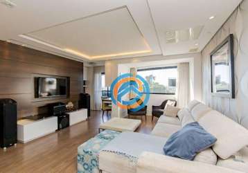 Apartamento com 3 dormitórios à venda, 109 m² por r$ 822.000 - bacacheri - curitiba/pr