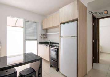 Apartamento garden com 1 dormitório para alugar, 31 m² por r$ 2.174,29/mês - rebouças - curitiba/pr