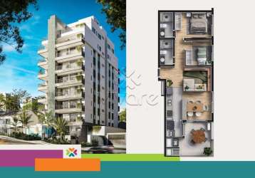 Apartamento com 2 quartos à venda na rua ponta grossa, 366, portão, curitiba por r$ 631.900
