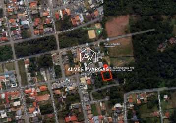 Terreno à venda na rua baruch spinoza, 49, aristocrata, são josé dos pinhais, 1200 m2 por r$ 1.050.000