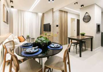 Vende apartamento 45m² com 2 dormitórios, 1 vaga, no bairro guarujá.