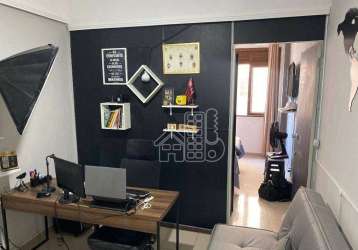 Kitnet com 1 quarto à venda, 32 m² por r$ 100.000 - centro - niterói/rj