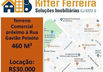 Terreno para alugar, 461 m² por r$ 40.000,00/mês - icaraí - niterói/rj