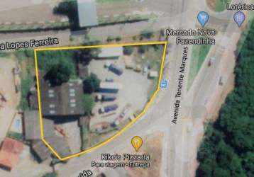 Terreno comercial de 3.000 m² para venda de frente tenente marques santana de parnaiba/sp
