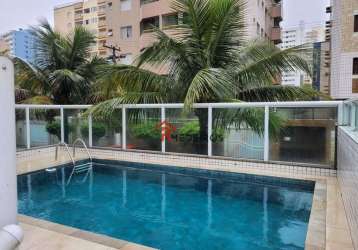 Apartamento com 2 dormitórios à venda, 103 m² por r$ 550.000 - tupi - praia grande/sp