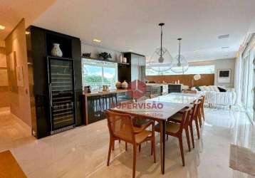 Cobertura com 4 dormitórios à venda, 391 m² por r$ 9.000.000,00 - jurerê internacional - florianópolis/sc