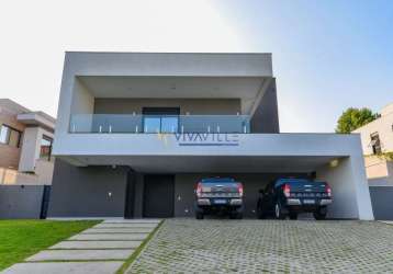 Casa em condomínio fechado com 3 quartos à venda na rua mamoré, alphaville graciosa, pinhais, 369 m2 por r$ 3.999.000