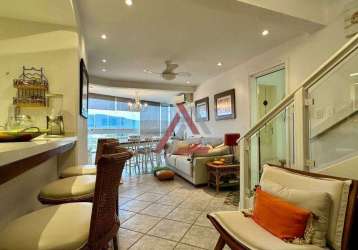 Apartamento duplex com 4 quartos à venda, 186 m² por r$ 2.500.000 - jurerê internacional - florianópolis/sc