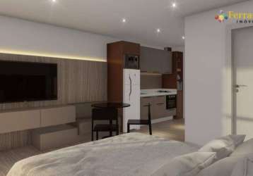 Apartamento com 1 dormitório à venda, 26 m² por r$ 292.930,64 - cristo rei - curitiba/pr