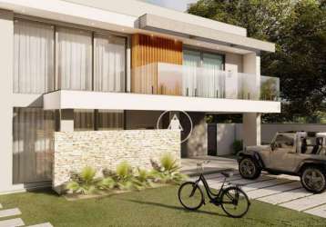Casa com 4 dormitórios à venda, 390 m² por r$ 2.100.000,00 - viverde ii - rio das ostras/rj