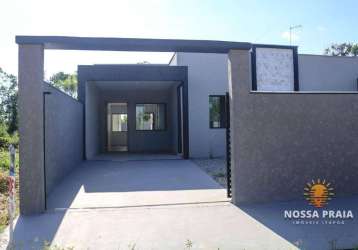 Casa nova com 3 dormitórios à venda, 83 m² por r$ 370.000 - itapema do sai - itapoá/sc
