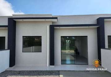 Casa com 2 dormitórios à venda, 43 m² por r$ 215.000,00 - praia do imperador - itapoá/sc