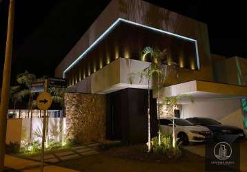 Sobrado com 3 dormitórios à venda, 281 m² por r$ 3.450.000,00 - condomínio chácara ondina - sorocaba/sp