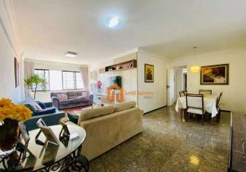 Apartamento com 4 dormitórios à venda, 139 m² por r$ 530.000,00 - papicu - fortaleza/ce