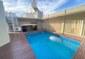 Cobertura centro - venda e locação - ed. costa do caribe - 03 suítes - terraço com piscina - varanda gourmet - 470,00 m² útil - r$ 1.700.000,00