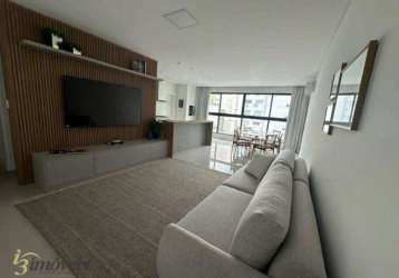 Aluguel anual apartamento centro balneário 116 m2 3 suítes 2 vagas mobiliado