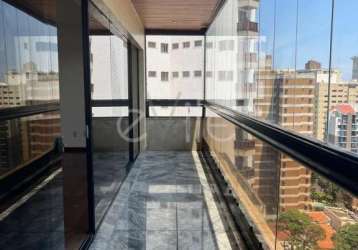 Apartamento com 4 quartos para alugar na rua américo brasiliense, 88, cambuí, campinas, 273 m2 por r$ 9.500