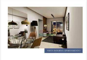 Apartamento com 2 dormitórios à venda, 58 m² por r$ 219.000,00 - jardim paulista - taubaté/sp