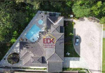 Casa com 4 dormitórios à venda, 340 m² por r$ 2.200.000,00 - horto florestal - ubatuba/sp