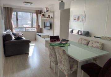 Apartamento com 3 dormitórios à venda, 63 m² por r$ 281.000 - jardim utinga - santo andré/sp