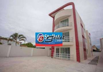 Cobertura com 3 dormitórios à venda, 110 m² por r$ 380.000,00 - praia mar - rio das ostras/rj