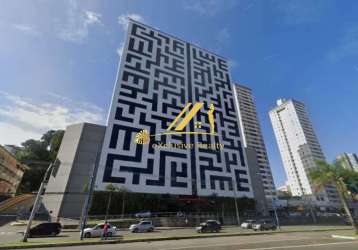 Vasco da gama plaza: sala 27,65m2, andar alto! oportunidade! 1 vaga de garagem coberta! prédio com mix de lojas! com boa infraestrutura