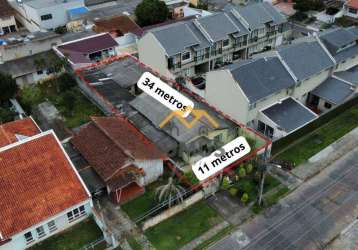 Terreno à venda, 374 m² por r$ 590.000 - santa quitéria - curitiba/pr