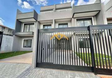 Sobrados com 3 dormitórios à venda, 145 m² a partir de r$840.000,00 - portão - curitiba/pr