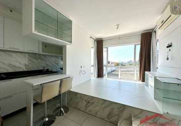 Apartamento com 1 dormitório, 29 m² - venda por r$ 280.000,00 ou aluguel por r$ 2.220,00/mês - bucarein - joinville/sc