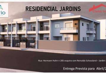 Sobrado com 2 dormitórios à venda, 72 m² por r$ 299.000,00 - jardim iririú - joinville/sc