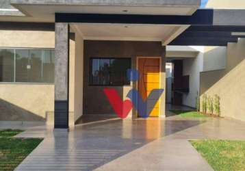 Casa com 3 dormitórios à venda, 88 m² por r$ 320.000,00 - parque residencial bom pastor - sarandi/pr