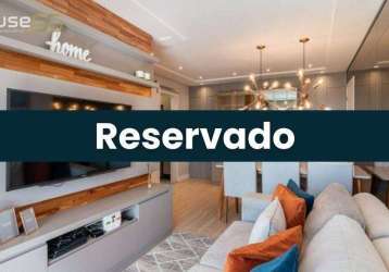 Apartamento com 2 dormitórios à venda, 69 m² por r$ 570.000,00 - portão - curitiba/pr