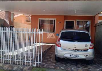 Casa em condomínio fechado com 3 quartos à venda na rua sabiá, 600, chapada, ponta grossa por r$ 180.000