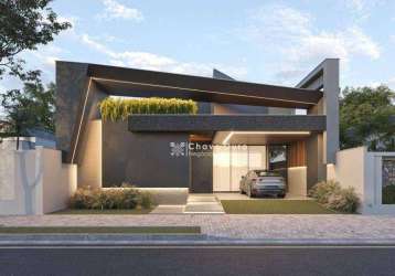 Casa com 3 suítes à venda, 220 m² por r$ 2.140.000 - tropical ii - cascavel/pr