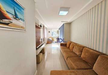 Cobertura duplex com 4 dormitórios à venda, 157 m² por r$ 1.200.000 - meia praia - itapema/sc