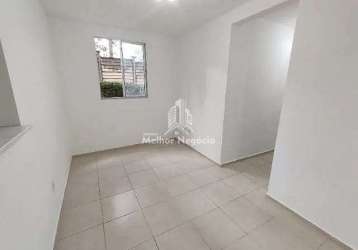 Apartamento à venda com 02 dormitórios e suíte, jardim vista alegre, paulínia, sp - r$261 mil - cód