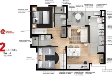 Apartamentos com varanda direto com o proprietário com 1 quarto à venda no  Brasil - Página 41