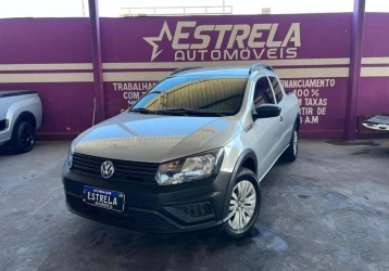 VW - Volkswagen Saveiro Cross 1.6 16v C.D. Branca 2021 - Campo Grande