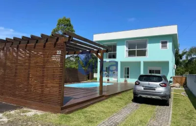 Casa em condomínio fechado com 4 quartos para alugar na rua das goiabas, vargem grande, florianópolis por r$ 11.500