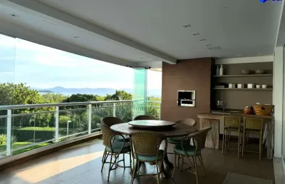 Apartamento com 4 quartos para alugar na avenida luiz boiteux piazza, 4413, cachoeira do bom jesus, florianópolis, 224 m2 por r$ 15.000