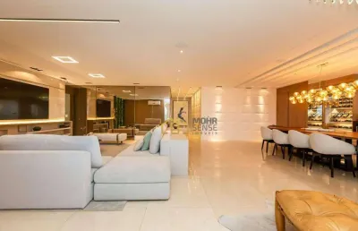 Apartamento com 3 dormitórios à venda, 266 m² por r$ 3.950.000,00 - mossunguê - curitiba/pr