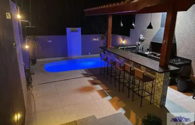 Casa a venda em cotia no flores do aguassai com 2 quartos e piscina 2  garagem