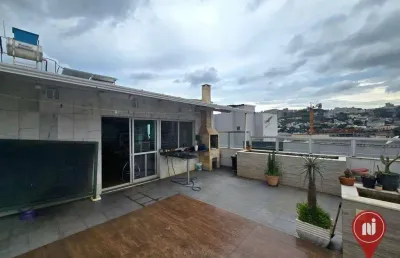 Cobertura com 3 dormitórios à venda, 200 m² por r$ 950.000,00 - estoril - belo horizonte/mg