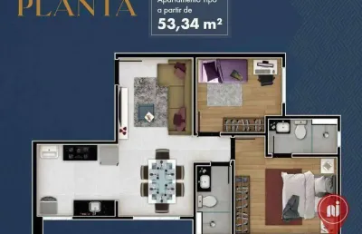 Apartamento com 2 dormitórios à venda, 53 m² por r$ 409.830 - alto caiçaras - belo horizonte/mg
