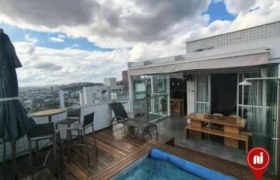 Cobertura com 2 dormitórios à venda, 130 m² por r$ 1.225.000,00 - buritis - belo horizonte/mg