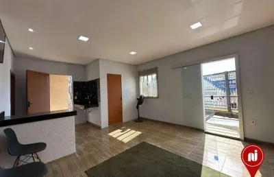 Apartamento com 1 dormitório para alugar, 55 m² por r$ 1.700/mês - santa cruz - brumadinho/mg