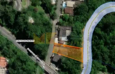 Terreno à venda na rua cinco de outubro, 406, salto do norte, blumenau, 1017 m2 por r$ 495.000